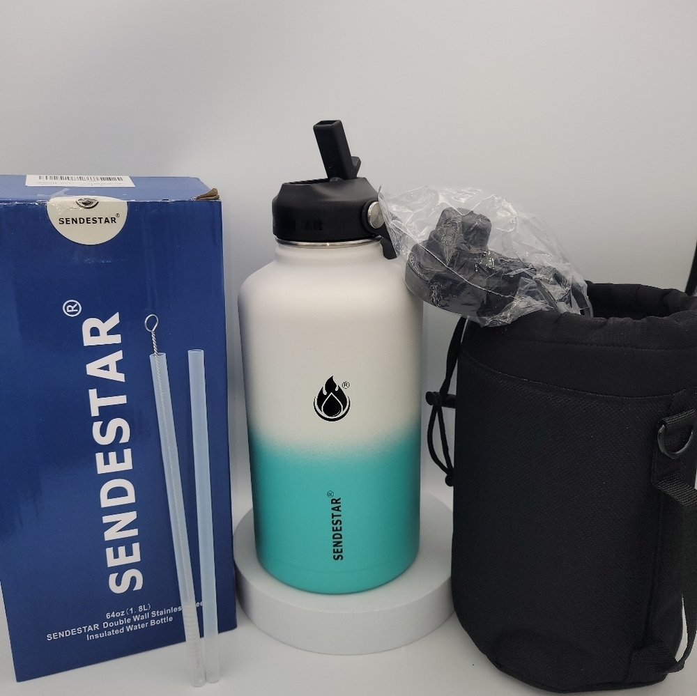 Water Bottle Double Wall Vacuum Insulated Leak Proof Stainless STEEL NEW